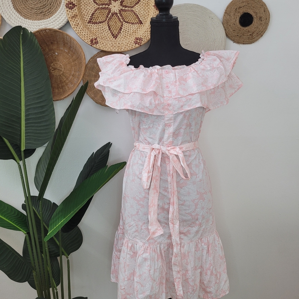 Lisa Marie Fernandez Pretty pink floral dress (medium)